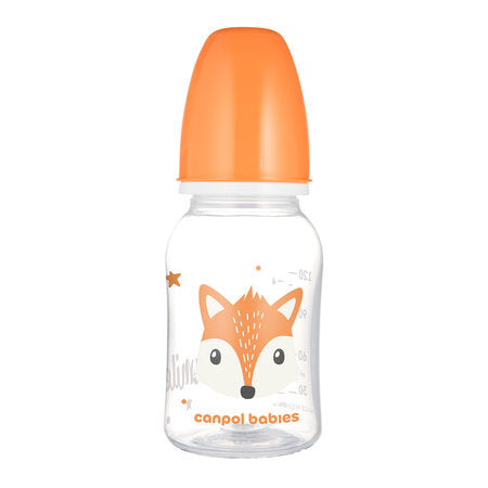 Canpol Babies Biberon Cu Gat Ingust 120ml Pp Cute Animals 11/851