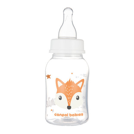 Canpol Babies Biberon Cu Gat Ingust 120ml Pp Cute Animals 11/851