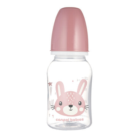 Canpol Babies Biberon Cu Gat Ingust 120ml Pp Cute Animals 11/851_pin