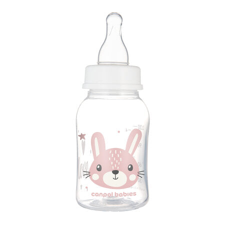 Canpol Babies Biberon Cu Gat Ingust 120ml Pp Cute Animals 11/851_pin