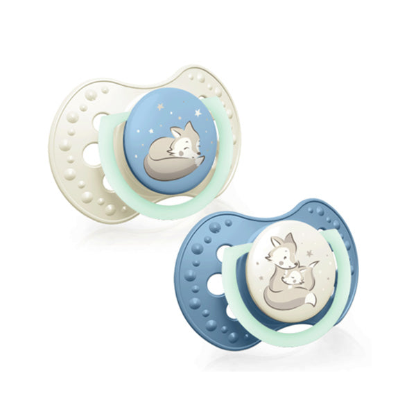 Suzeta Silicon Dynamic 6-18M 2 Pcs Night&Day Baiat - 22/915boy