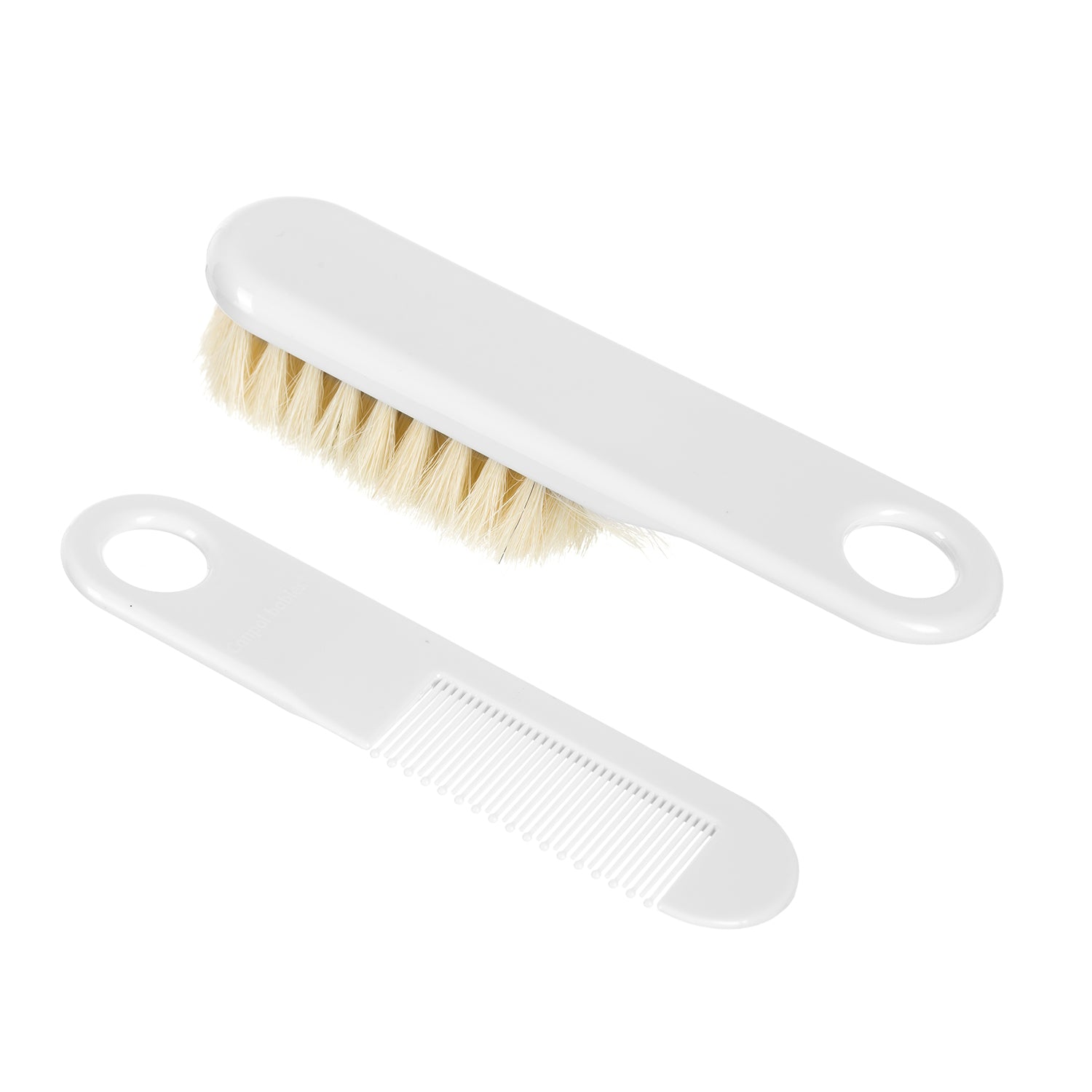 Set Perie cu par natural si Pieptan pentru bebelusi 2/424