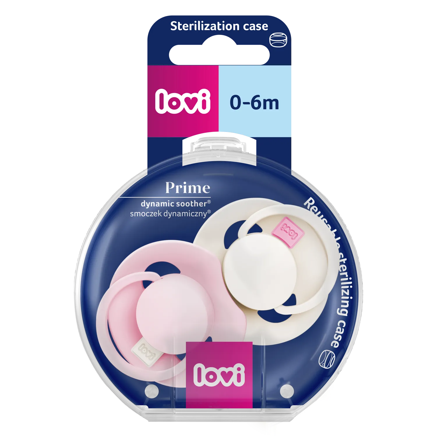 Suzeta Silicon Dynamic 0-6M Prime Roz Cream, 2 buc - 34/454