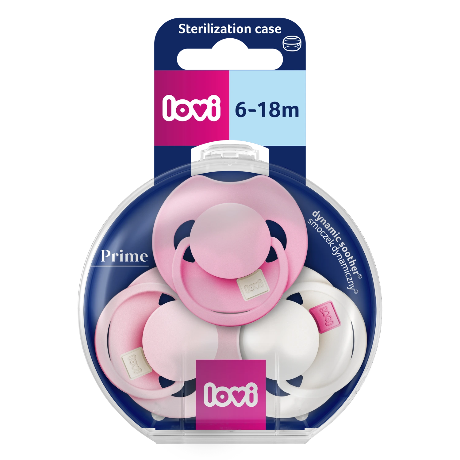 Suzeta Silicon Dynamic 6-18M Prime Peony Pink, 3 buc - 34/455