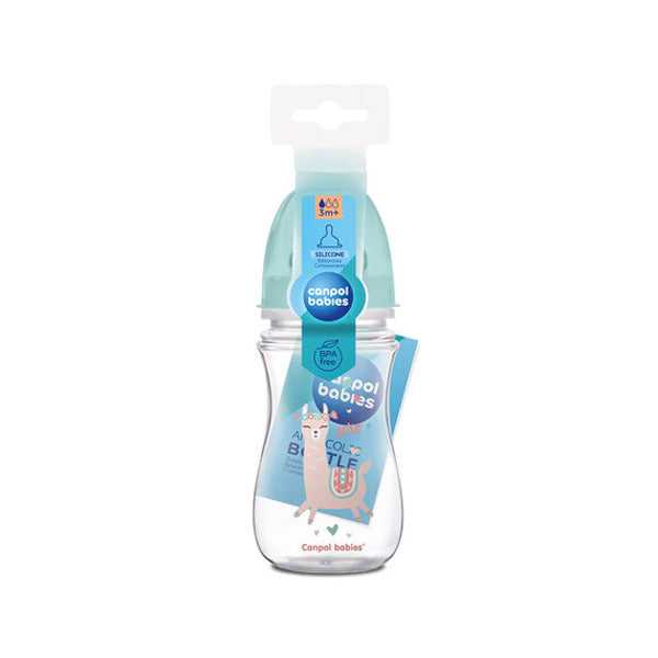 Biberon Canpol babies Exotic Animals 240 ml gri, detaliu