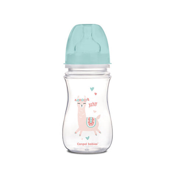Biberon anticolici Canpol babies EasyStart Exotic Animals 240 ml, gri