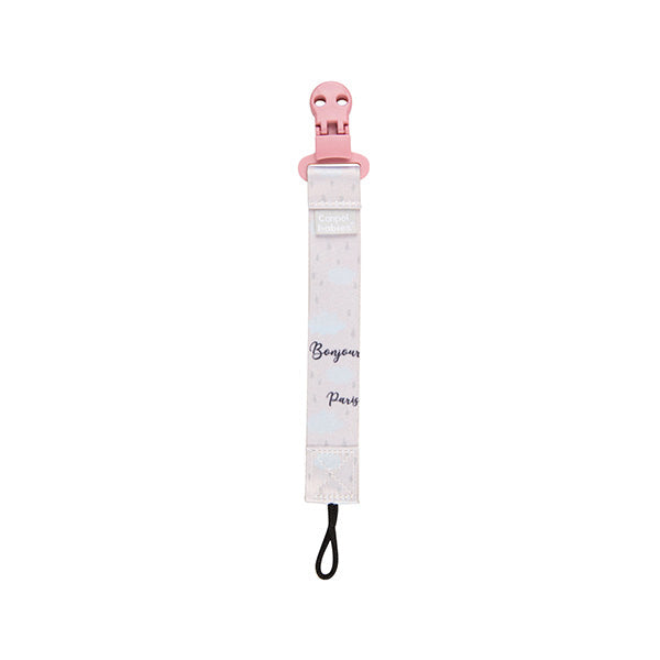 Canpol Babies Panglica Cu Clips Pentru Suzeta Bonjour Paris 51/026_Pin