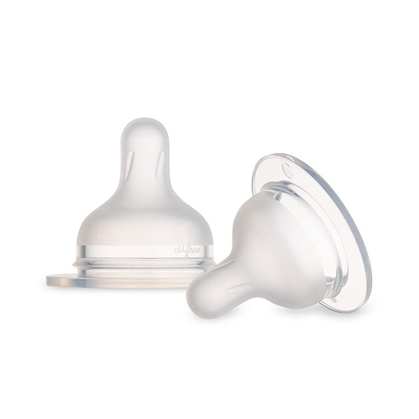 Canpol Babies Tetina fiziologica din silicon flux lent M pentru biberon S-SHAPE 2 buc 59/892