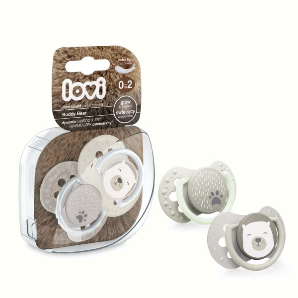 Lovi Suzeta Silicon Dynamic 0-2M 2 Pcs Buddy Bear - 22/862