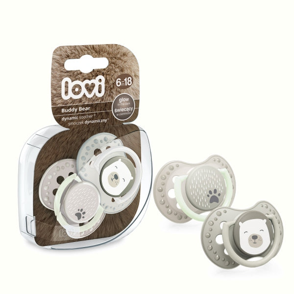 Lovi Suzeta Silicon Dynamic 6-18M 2 Pcs Buddy Bear - 22/865