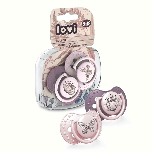 Lovi Suzeta Silicon Dynamic 6-18M 2 Pcs Botanic Fata - 22/871Girl