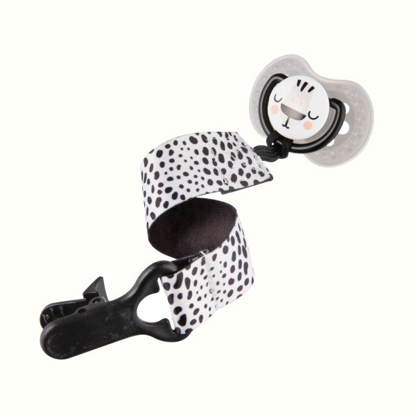 Lovi Panglica Cu Clips Pentru Suzeta Salt&Pepper - 51/024