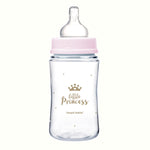 Biberon Canpol babies Royal Baby 240 ml roz, vedere laterală