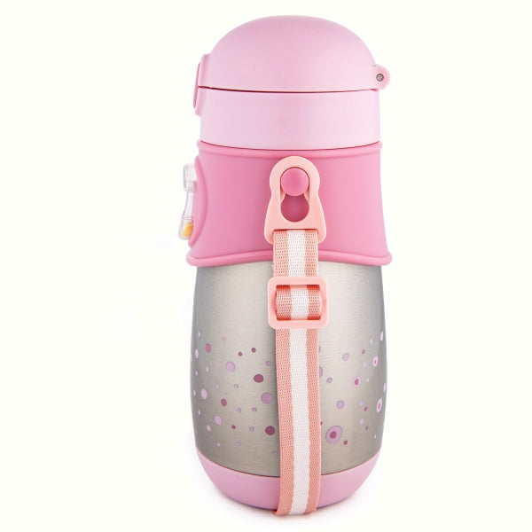 Canpol Babies Cana Termos Cu Pai Din Silicon 300 ml Roz - 74/054_Pin