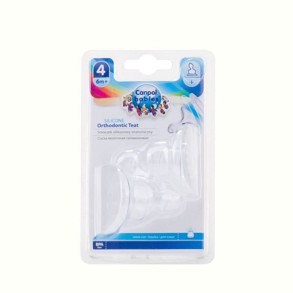 Canpol Babies Tetina Orthodontica Din Silicon Hrana densa 2 Pcs - 18/128