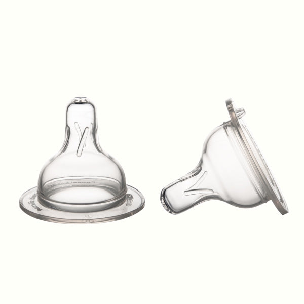 Canpol Babies Tetina Din Silicon Flux Lent Pentru Biberon Cu Gat Larg 2Pcs Easystart - 21/730
