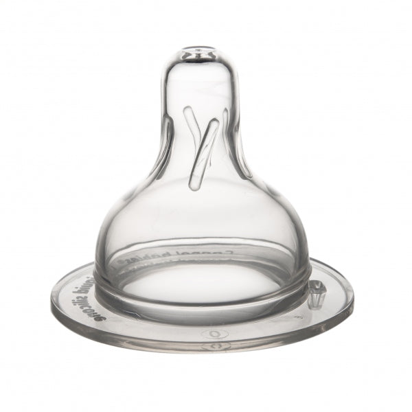 Canpol Babies Tetina Din Silicon Flux Medium Pentru Biberon Cu Gat Larg 2Pcs Easystart - 21/731