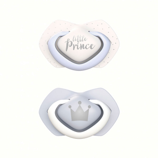 Canpol Babies Suzeta Simetrica Din Silicon 6-18 M Royal Baby 2 Pcs 22/651_Blu