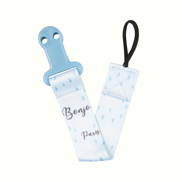 Canpol Babies Panglica Cu Clips Pentru Suzeta Bonjour Paris 51/026_Blu