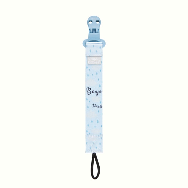 Canpol Babies Panglica Cu Clips Pentru Suzeta Bonjour Paris 51/026_Blu