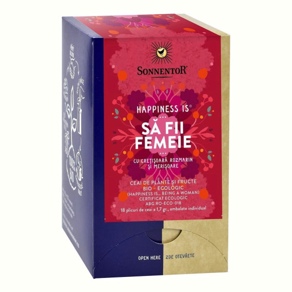 Sonnentor Ceai plic Happiness Is ... Sa Fii Femeie 18plic Ai Eco