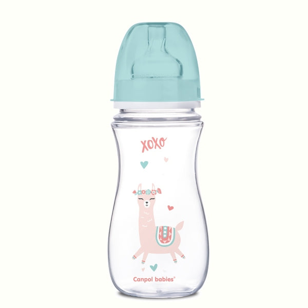 Biberon anticolici Canpol babies EasyStart Exotic Animals 300 ml, gri