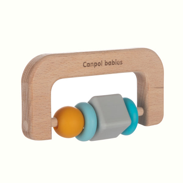 Canpol Babies Jucarie dentitie Din Silicon Si Lemn 80/301