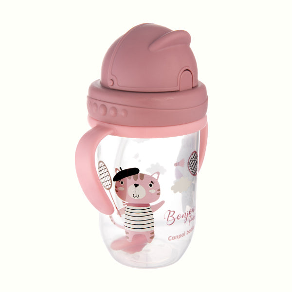 Canpol Babies Cana Anti-Varsare Cu Pai 270ml Bonjour Paris 56/607_Red