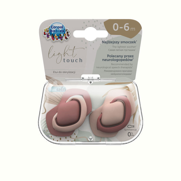 Canpol Babies Suzeta Simetrica Din Silicon 0-6 M Pure Color 2 Pcs 22/655_Pin