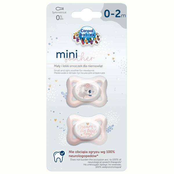 Canpol Babies Suzeta Simetrica Din Silicon 0-2M Mini -2 Pc 23/910_Pin