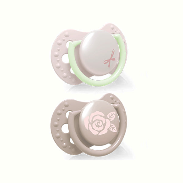 Lovi Suzeta Silicon Dynamic 0-2M 2 Pcs Baby Shower Fata - 22/900Girl