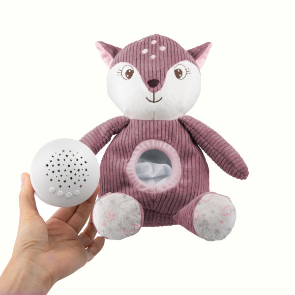 Canpol Babies Jucarie Moale Fawn -Proiector Si Cutie Muzicala 3 In 1 -77/206_Pin